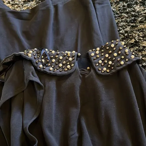 Philosophy navy beaded neckline dress M - Picture 8 of 9